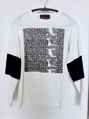 Christopher Nemeth Long-Sleeve Pullover Cotton Top Rope Graphic Size S